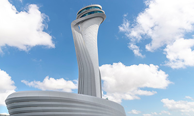 Aeroporto de Istambul - vista da torre de controle
